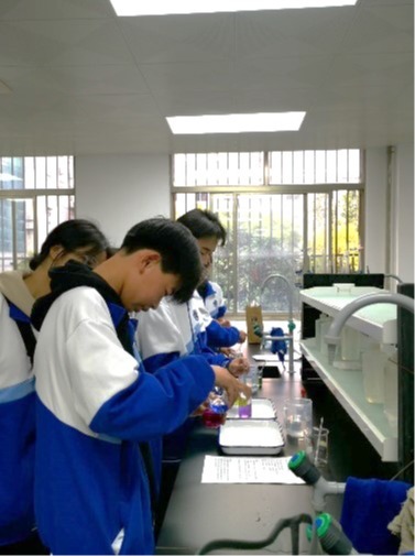 陆川智宇中学高一学生到bwin必赢官网实验教学中心开展研学活动